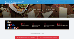Desktop Screenshot of frenchrestaurantweek.com
